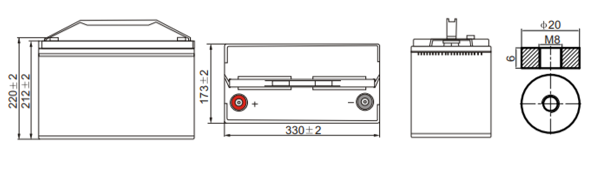 LFP12-100-BT layout