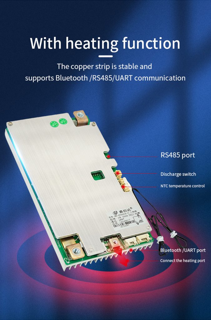 LiFePO4-Smart-BMS-4S-12V-100A With-UART