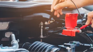 deep-cycle battery inside