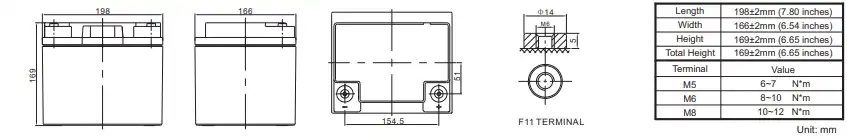 bp12-45 12v45ah layout