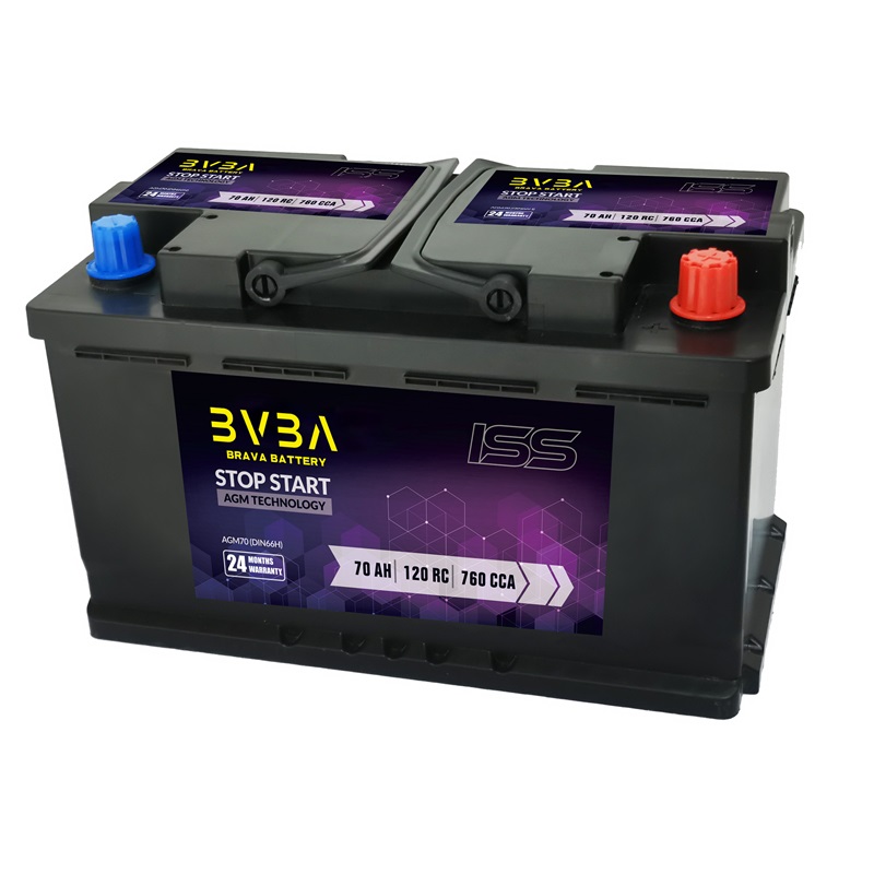 Q-Batteries Start-Stop Autobatterie AGM70 12V 70Ah 760A inkl. 7,50 € Pfand